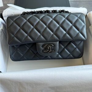 Chanel Classic Black Quilted Shoulder Bag